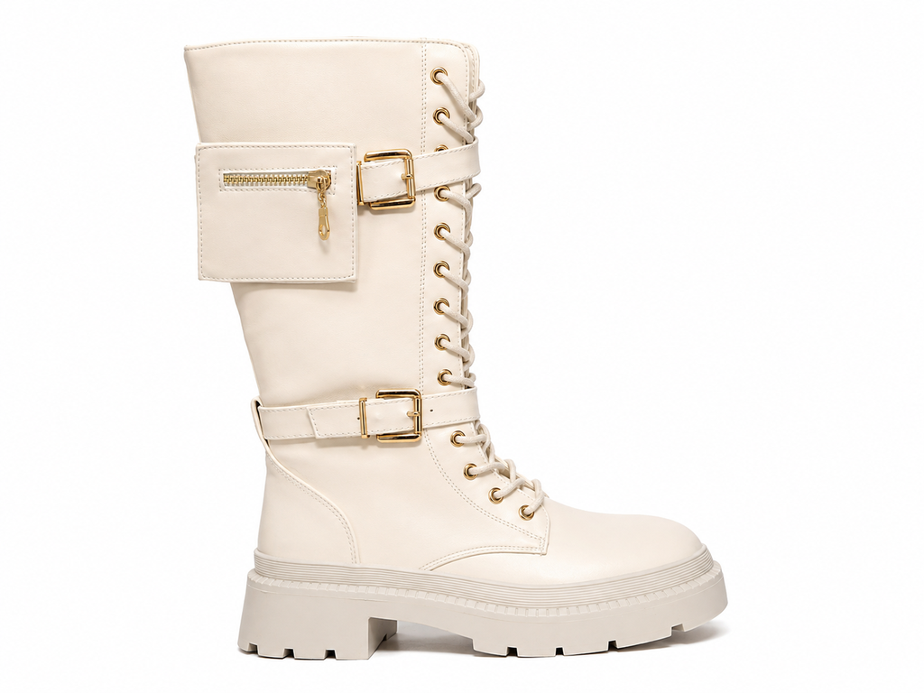 Botas Altas Merry Scott Beige Talla 40